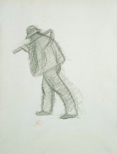 Peasant with Scythe by Henri Edmund Cross